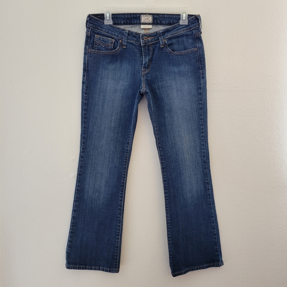 Levi's 545 Women's Size 8 Low Boot Cut Jeans Blue EUC Excellent Denim Pants